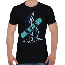 PRINTFASHION Snowboard - Férfi póló - Fekete