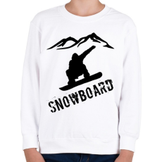 PRINTFASHION snowboard  - Gyerek pulóver - Fehér