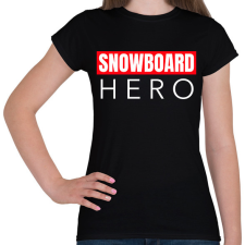 PRINTFASHION SNOWBOARD HERO - Női póló - Fekete női póló