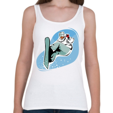 PRINTFASHION Snowboard - Női atléta - Fehér