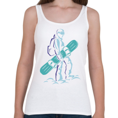 PRINTFASHION Snowboard - Női atléta - Fehér