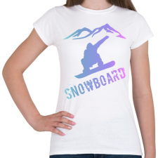 PRINTFASHION snowboard  - Női póló - Fehér női póló