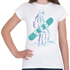 PRINTFASHION Snowboard - Női póló - Fehér