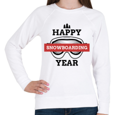 PRINTFASHION SNOWBOARD - Női pulóver - Fehér