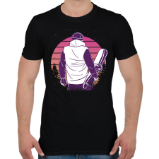 PRINTFASHION Snowboardos - Férfi póló - Fekete férfi póló