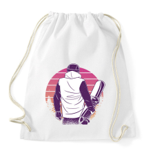 PRINTFASHION Snowboardos - Sportzsák, Tornazsák - Fehér tornazsák