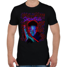 PRINTFASHION SNOWFALL - Férfi póló - Fekete