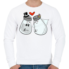 PRINTFASHION Só és bors - Férfi pulóver - Fehér férfi pulóver, kardigán