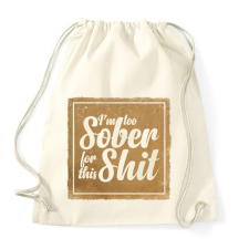 PRINTFASHION Sober - Sportzsák, Tornazsák - Natúr tornazsák
