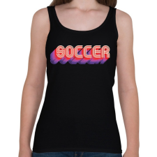 PRINTFASHION Soccer - Női atléta - Fekete női trikó