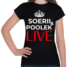 PRINTFASHION SOERII AND POOLEK LIVE - Női póló - Fekete női póló
