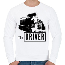 PRINTFASHION sofőr - Férfi pulóver - Fehér férfi pulóver, kardigán