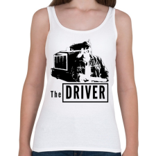 PRINTFASHION sofőr - Női atléta - Fehér női trikó