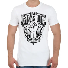 PRINTFASHION Soha ne add fel! - Férfi póló - Fehér férfi póló
