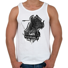 PRINTFASHION soha ne veszítsd el önmagad - Férfi atléta - Fehér atléta, trikó