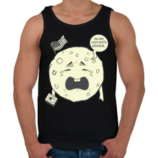 PRINTFASHION Soha többé nem látogatnak meg - Férfi atléta - Fekete