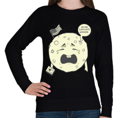 PRINTFASHION Soha többé nem látogatnak meg - Női pulóver - Fekete