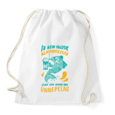 PRINTFASHION Sok okom van ünnepelni - Sportzsák, Tornazsák - Fehér tornazsák
