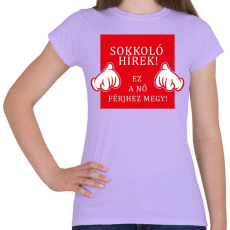 PRINTFASHION Sokkoló hírek!  - Női póló - Viola