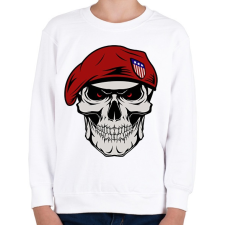 PRINTFASHION SOLDIER SKULL - Gyerek pulóver - Fehér gyerek pulóver, kardigán