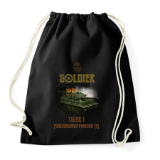 PRINTFASHION SOLDIER-TIGER1 - Sportzsák, Tornazsák - Fekete tornazsák