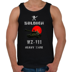 PRINTFASHION SOLDIER-WZ111 - Férfi atléta - Fekete