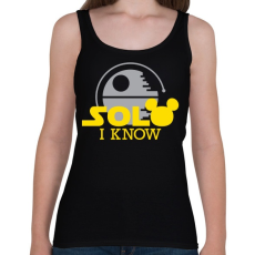 PRINTFASHION Solo I know - Női atléta - Fekete