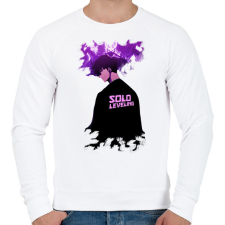 PRINTFASHION SOLO LEVELING - Férfi pulóver - Fehér férfi pulóver, kardigán