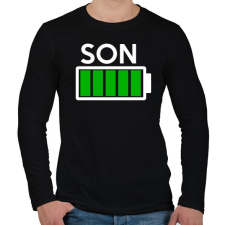 PRINTFASHION SON - Férfi hosszú ujjú póló - Fekete férfi póló