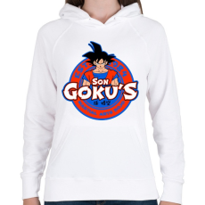 PRINTFASHION Son Goku Dojo - Női kapucnis pulóver - Fehér