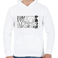 PRINTFASHION Son Goku - Férfi kapucnis pulóver - Fehér férfi pulóver, kardigán