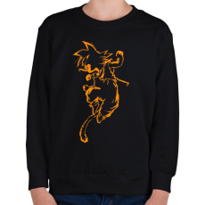 PRINTFASHION Son Goku - Gyerek pulóver - Fekete