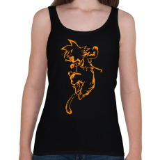 PRINTFASHION Son Goku - Női atléta - Fekete