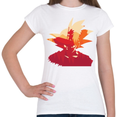 PRINTFASHION Son Goku - Női póló - Fehér