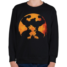 PRINTFASHION Son goku oozaru - Gyerek pulóver - Fekete