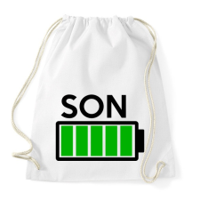 PRINTFASHION SON - Sportzsák, Tornazsák - Fehér tornazsák