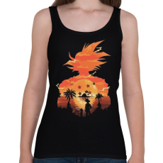 PRINTFASHION SonGoku holiday - Női atléta - Fekete