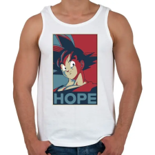 PRINTFASHION Songoku hope - Férfi atléta - Fehér atléta, trikó