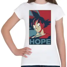 PRINTFASHION Songoku hope - Női póló - Fehér
