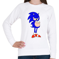 PRINTFASHION SonicGarfield - Női pulóver - Fehér