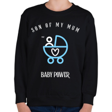 PRINTFASHION SONOFMYMUM - Gyerek pulóver - Fekete gyerek pulóver, kardigán
