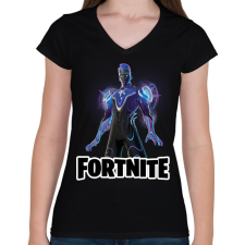 PRINTFASHION Sonor - fortnite - Női V-nyakú póló - Fekete női póló