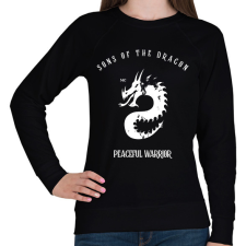 PRINTFASHION SONSOF THE DRAGON - Női pulóver - Fekete női pulóver, kardigán