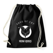 PRINTFASHION SONSOFCAT - Sportzsák, Tornazsák - Fekete tornazsák