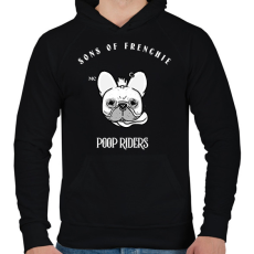 PRINTFASHION SONSOFFRENCHIE - Férfi kapucnis pulóver - Fekete