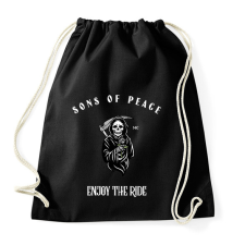 PRINTFASHION SONSOFPEACE - Sportzsák, Tornazsák - Fekete tornazsák