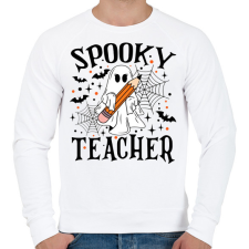 PRINTFASHION Sooky Teacher - Férfi pulóver - Fehér férfi pulóver, kardigán