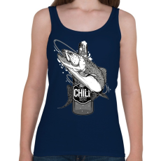 PRINTFASHION Sör és hal - Női atléta - Sötétkék