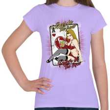 PRINTFASHION Sör és póker - Női póló - Viola női póló