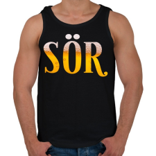 PRINTFASHION Sör - Férfi atléta - Fekete atléta, trikó